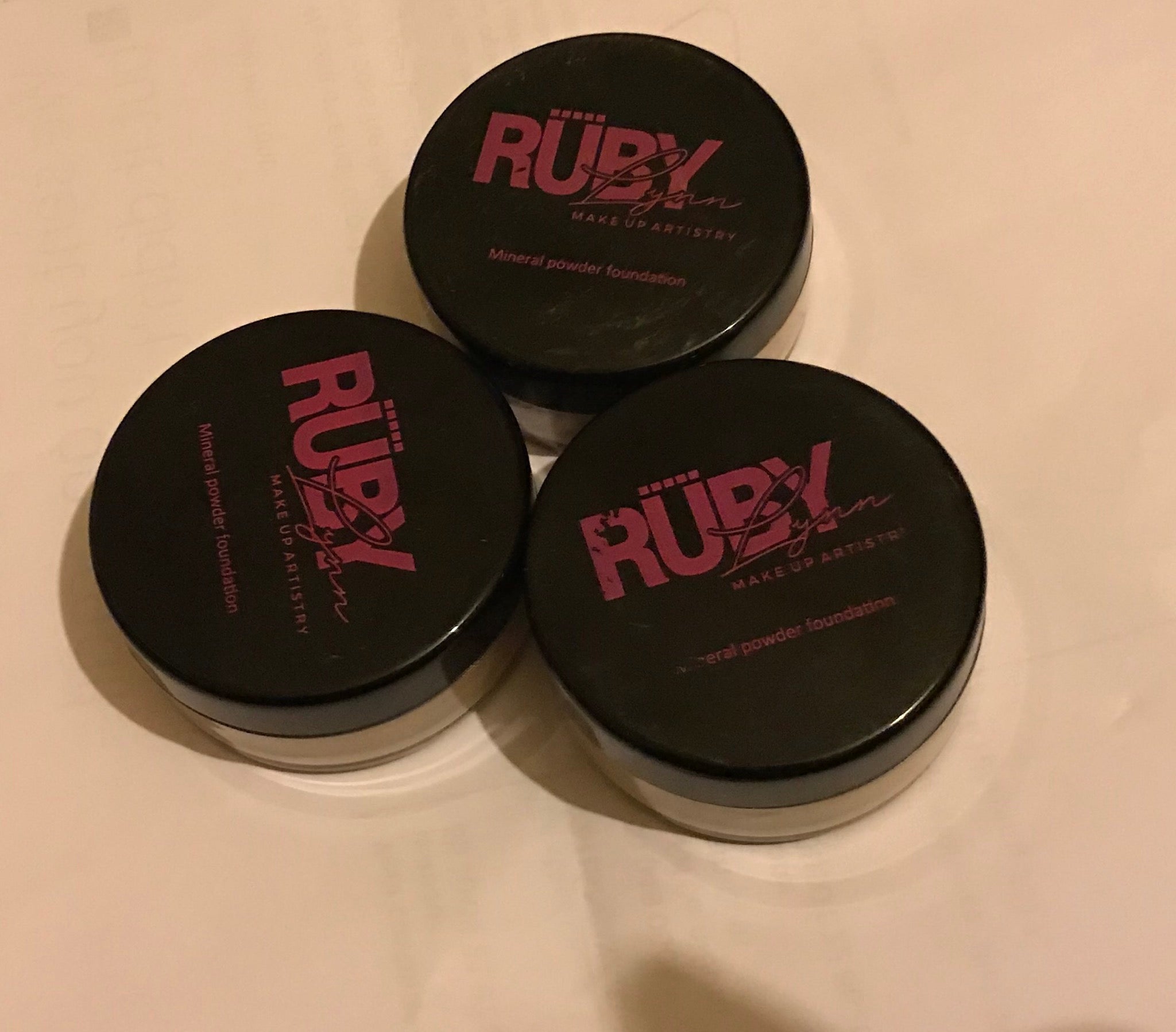 Ruby Mineral Powder Foundation 3 piece